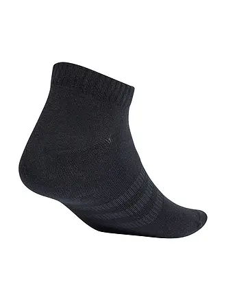 ADIDAS | Lot de 3 paires de chaussettes de sport invisibles fines et légères | schwarz